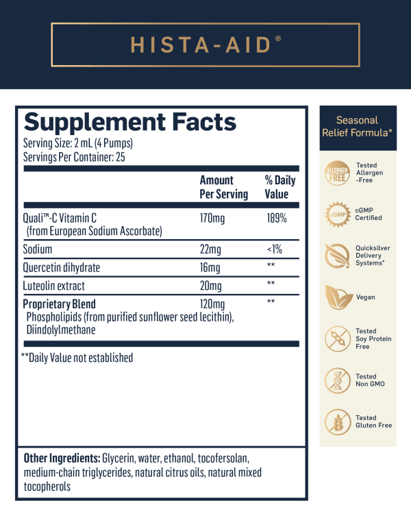 Hista-Aid™ (Quicksilver Scientific) Supplement Facts