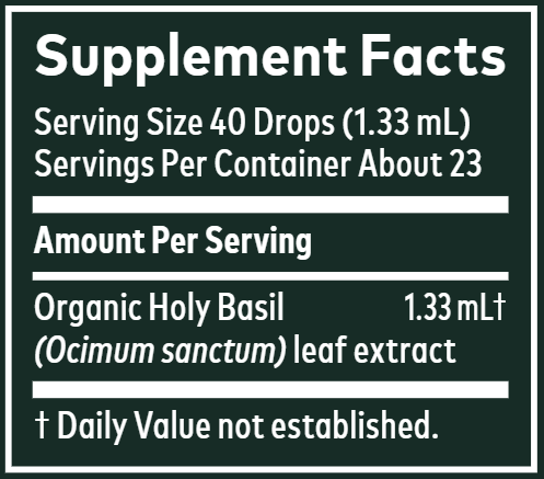 Holy Basil (Gaia Organics®) (Gaia Herbs) supplement facts