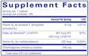 homocysteine factors pure encapsulations supplement facts