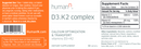 d3 k2 complex humann label