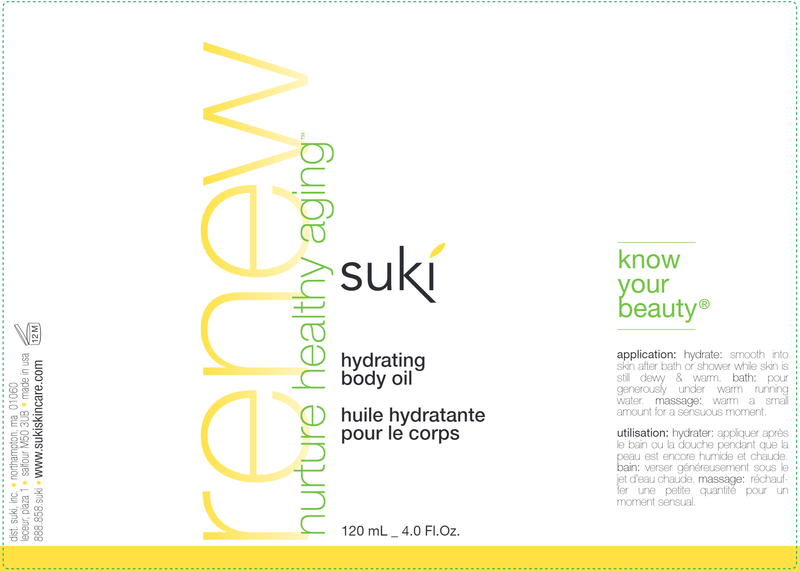 Hydrating Body Oil (Suki Skincare) Label
