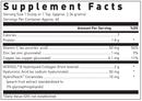 hydrolyzed collagen+ douglas labs supplement facts