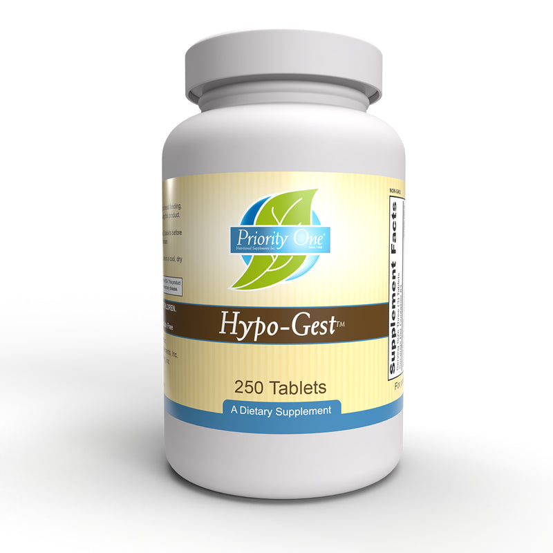 Hypo-Gest  (Priority One Vitamins) 250ct Front