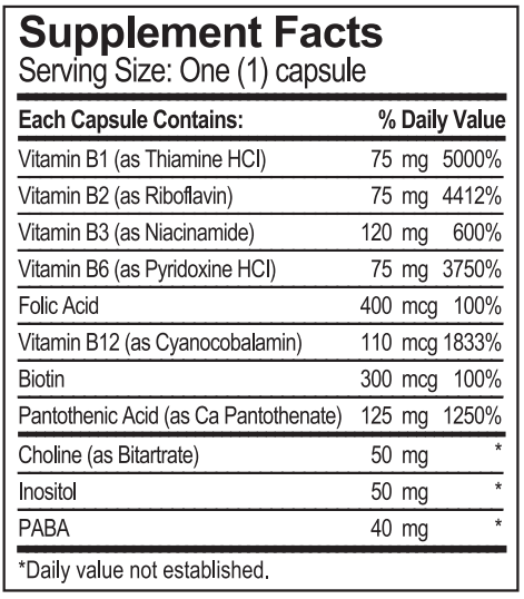 Hypo Super B Progena Supplement Facts