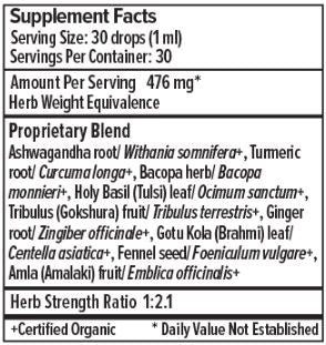 I Travel Well Liquid Organic (Banyan Botanicals) Supplement Facts