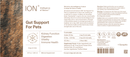 ION* gut support for pets (ion intelligence of nature) label
