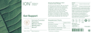 ION* gut support (ion intelligence of nature) label
