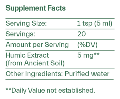 ION* Gut Support (ION Intelligence of Nature) 3.4oz Supplement Facts