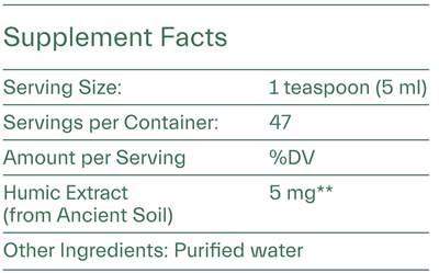 ION* gut support (ion intelligence of nature) supplement facts