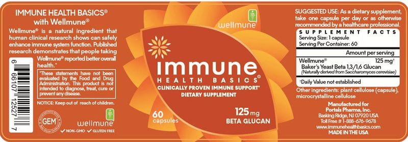 Immune Health Basics 125 mg (Immune Health Basics) Label