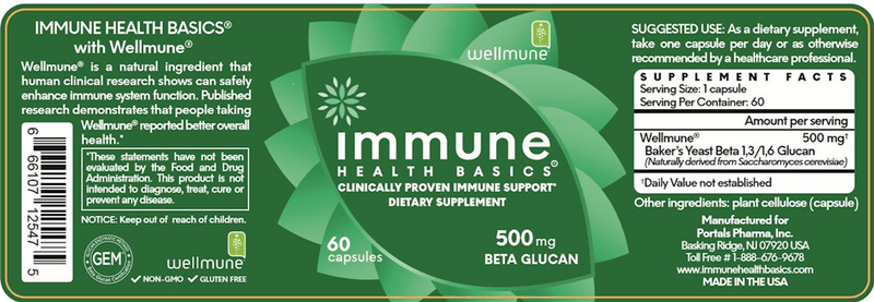 Immune Health Basics 500 mg (Immune Health Basics) Label