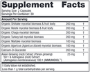 immune mushroom complex nordic naturals supplement facts