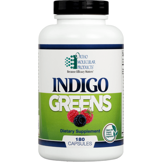 indigo greens capsules ortho molecular products