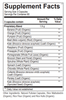 indigo greens capsules ortho molecular supplement