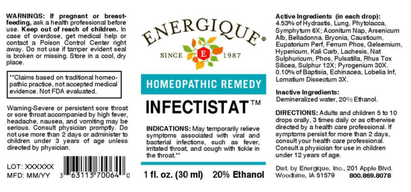 Infectistat (Energique) Label