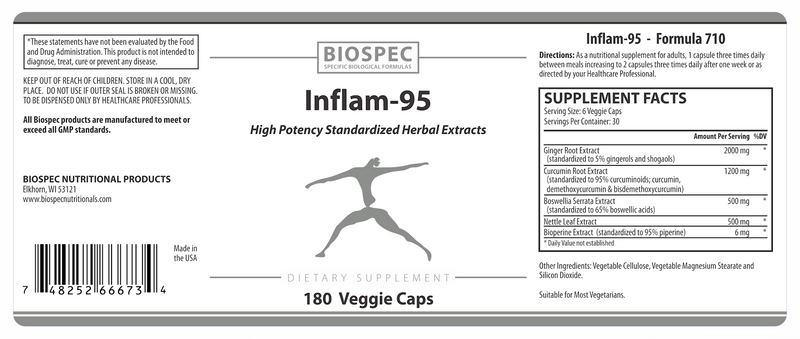 Inflam-95 (Biospec Nutritionals) Label