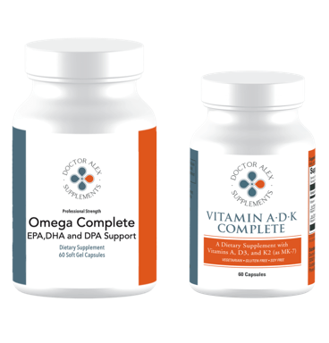 Inflammation Duo (Omega Complete EPA - DHA - DPA, and Vitamin ADK)