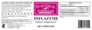 inflazyme (ecological formulas) label