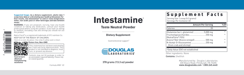 Intestamine (Powder) Douglas Labs label