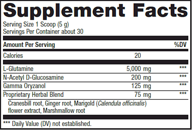 IntestiMAX Powder (Advanced Naturals) Supplement Facts