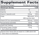 iron complex (integrative therapeutics) supplement facts