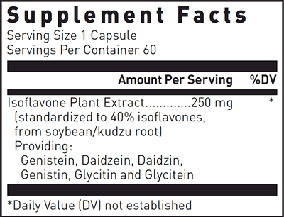 Isoflavone 250 Douglas Labs supplement facts
