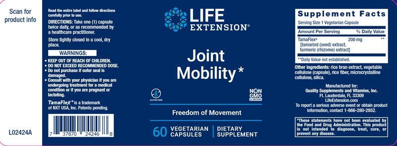 joint mobility life extension label