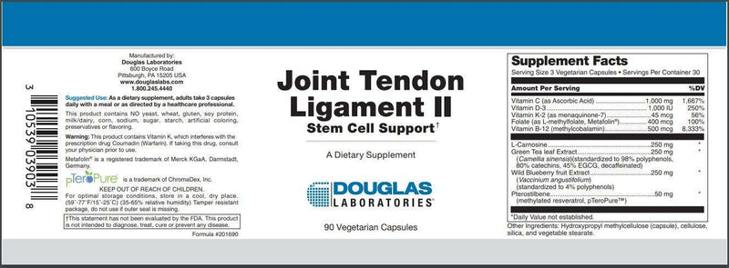 Joint, Tendon, Ligament II (Douglas Labs) Label