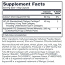 joint-uc type II collagen (protocol for life balance) supplement facts