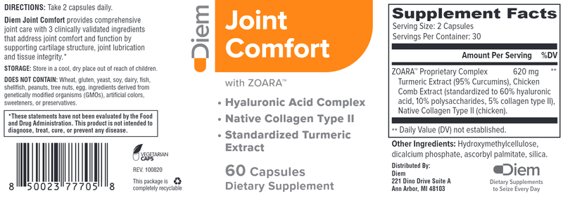 Joint Comfort with Zoara Diem Label