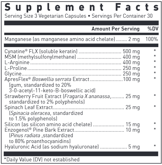 Joint, Tendon, Ligament I (Douglas Labs) supplement facts