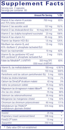 junior nutrients pure encapsulations supplement facts