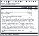 juvenon pro cognitive douglas labs supplement facts