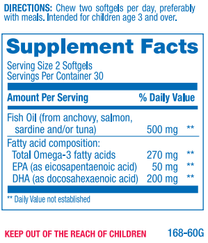 KIDS CHEWABLE OMEGA-3 PEARLS (Anabolic Laboratories) Supplement Facts