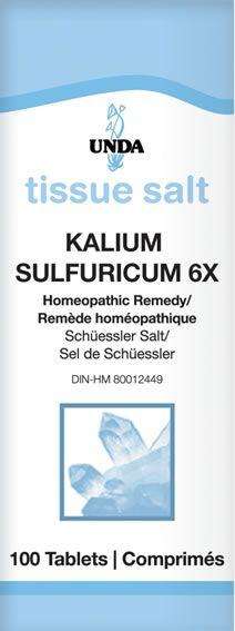 Kalium Sulfuricum 6X (Salt) (UNDA) Front