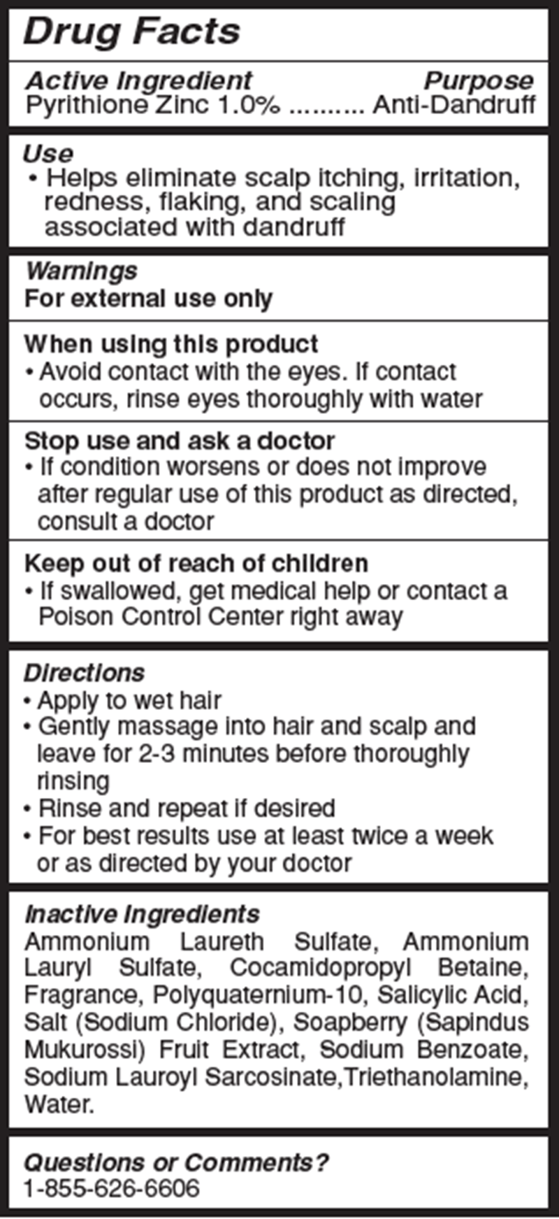 Kamedis CONTROL Dandruff Shampoo (Kamedis) Drug Facts