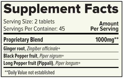 Kapha Digest Organic (Banyan Botanicals) Supplement Facts