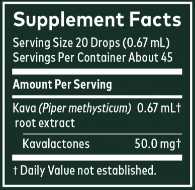 DISCONTINUED - Kava Kava Root Extra Strength 1oz (Gaia Herbs)