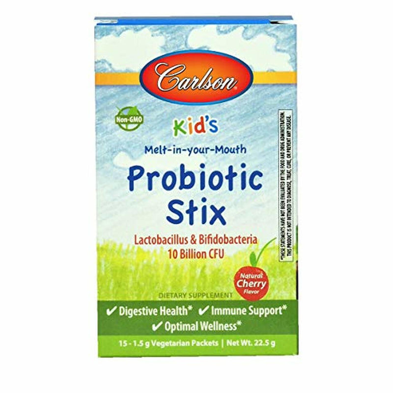 Kid's Probiotic 15 Stix (Carlson Labs) Front