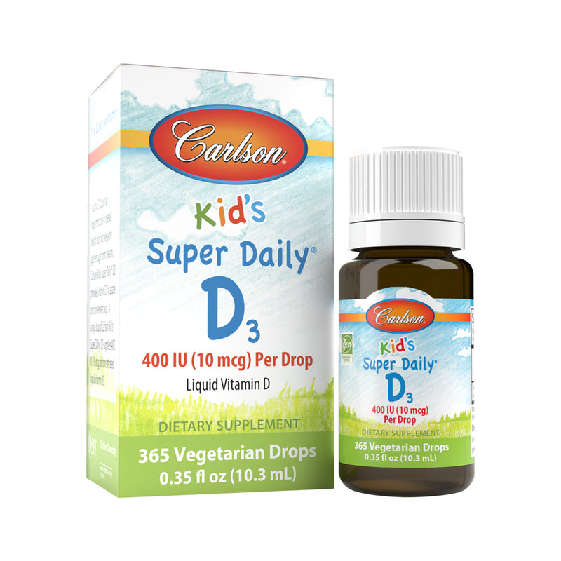 Kid's Super Daily D3 0.35 fl oz (Carlson Labs) Front