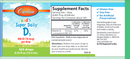 kid's super daily d3 carlson labs label