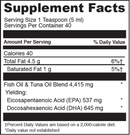 kiddomega-3 (little davinci) supplement facts
