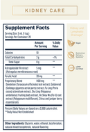 Kidney care quicksilver scientific supplement facts