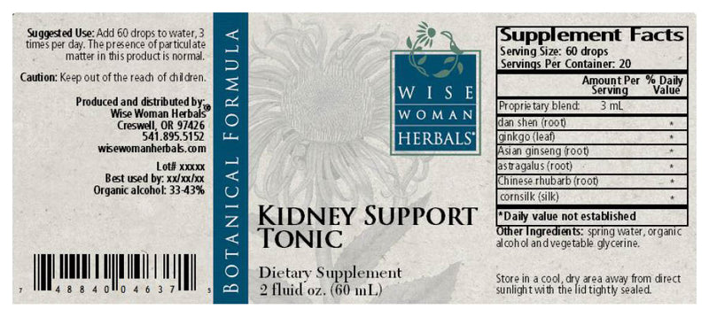 Kidney Support Tonic 2oz Wise Woman Herbals products