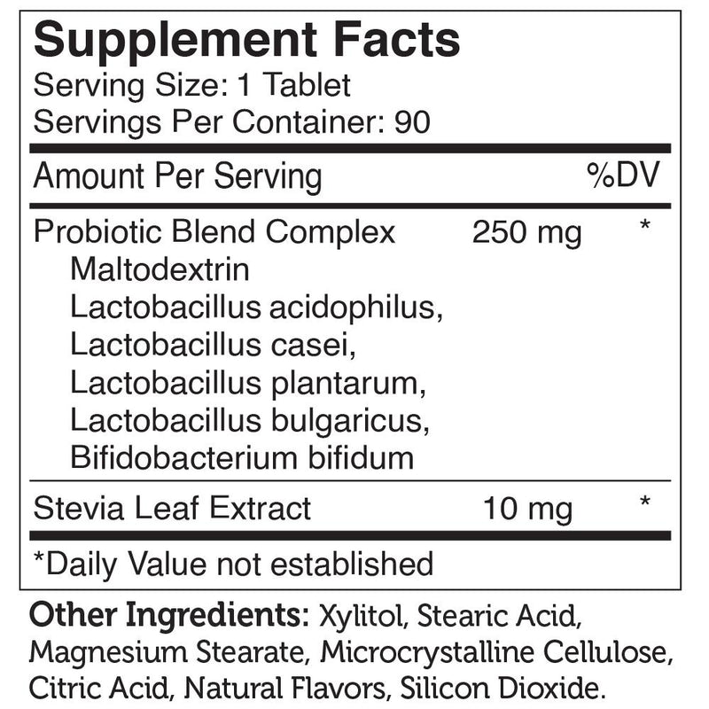 Kidophilus Plus (Advanced Nutrition by Zahler) Supplement Facts