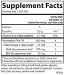 kids chewable dha carlson labs supplement facts