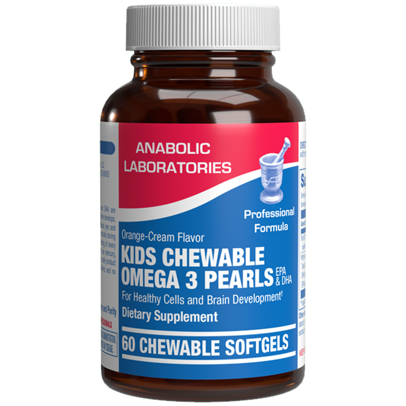 Kids Chewable Omega 3 Pearls (Anabolic Laboratories) Front