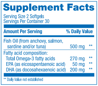 Kids Chewable Omega 3 Pearls (Anabolic Laboratories) Supplement Facts