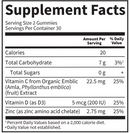 kids immune gummy cherry garden of life supplement facts