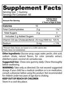 Kids Vitamin D3 Gummies (Doctors Best) Supplement Facts